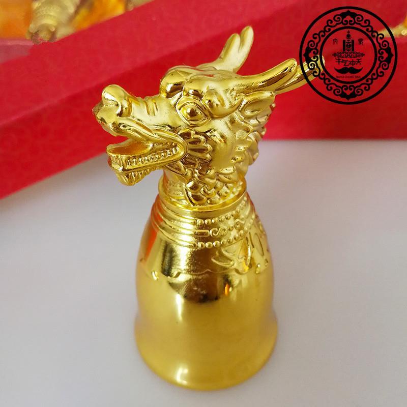 蒙古敬酒杯白酒杯烈酒杯金龙头杯送礼酒杯拍戏酒杯详情图2