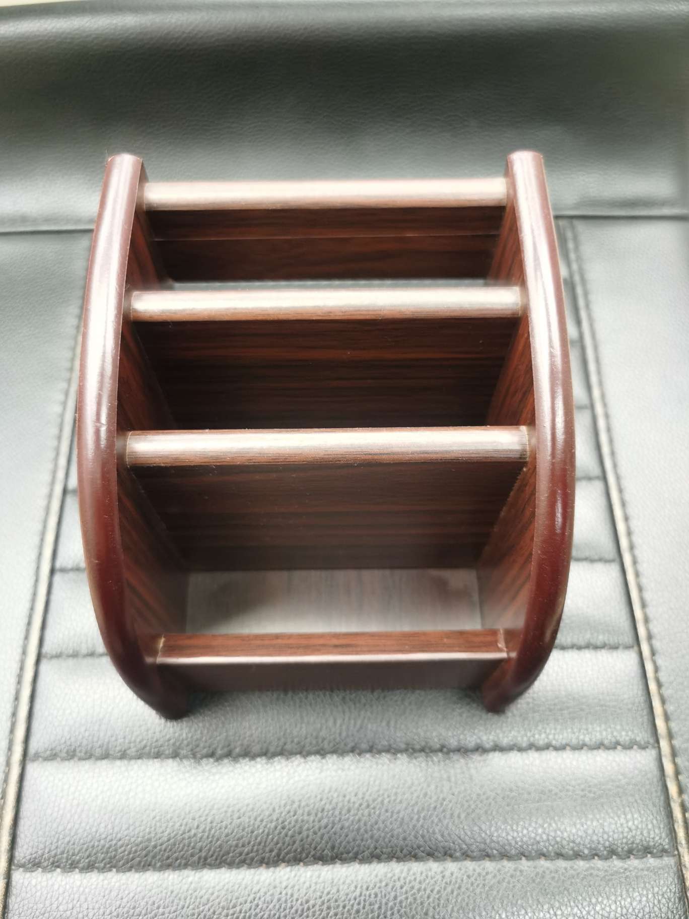 Wooden pen holder, multi-functional pen holder