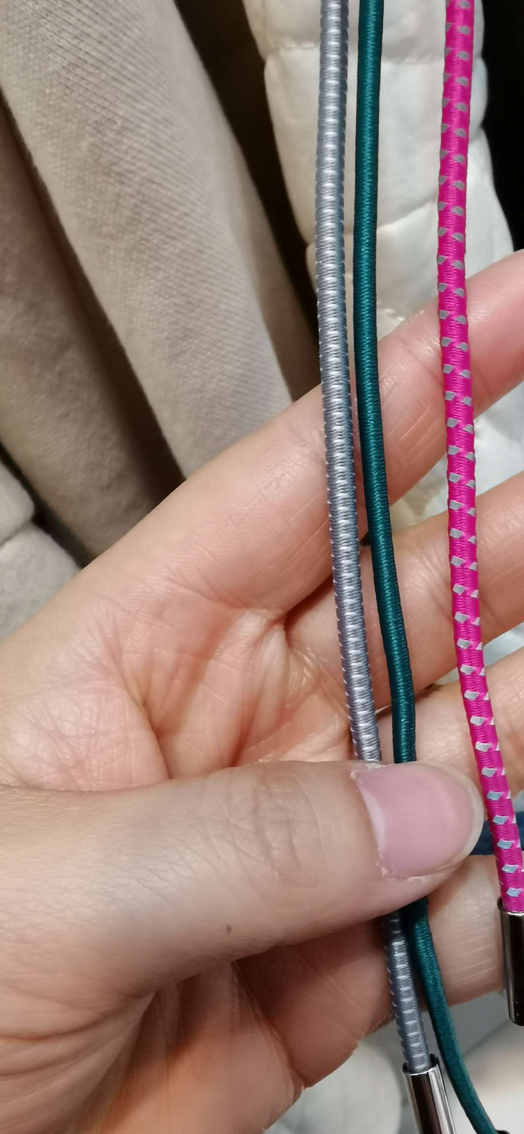 Pattern Imported Latex Elastic Rope Clothing Accessories For Men And Women's Hardshell Clothing Accessories Specifications 0.1-0.8Cm To Sample Custom details Picture