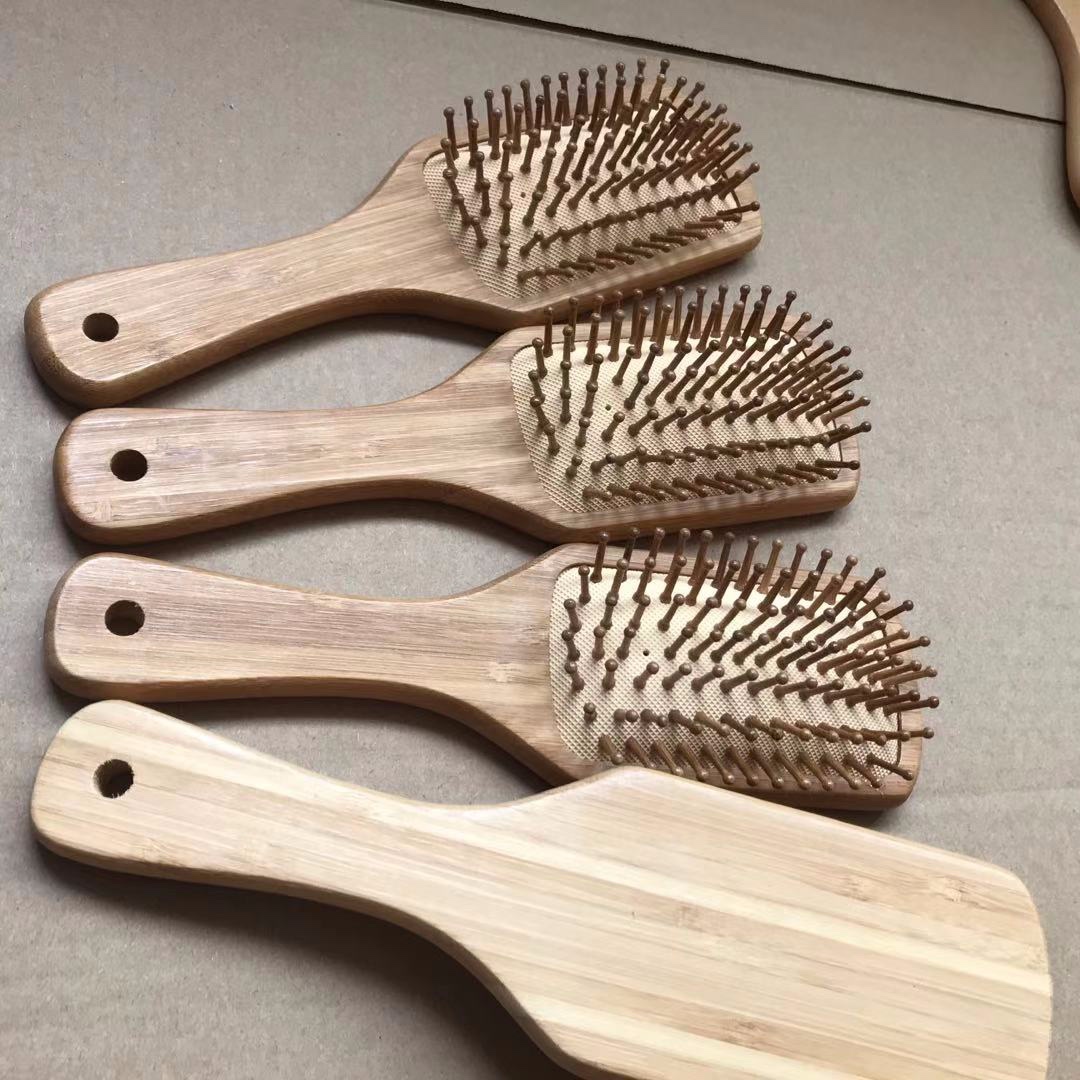 Bamboo comb massage comb, women's air bag comb, Korean version household durable massage small comb, air cushion comb detail image 4