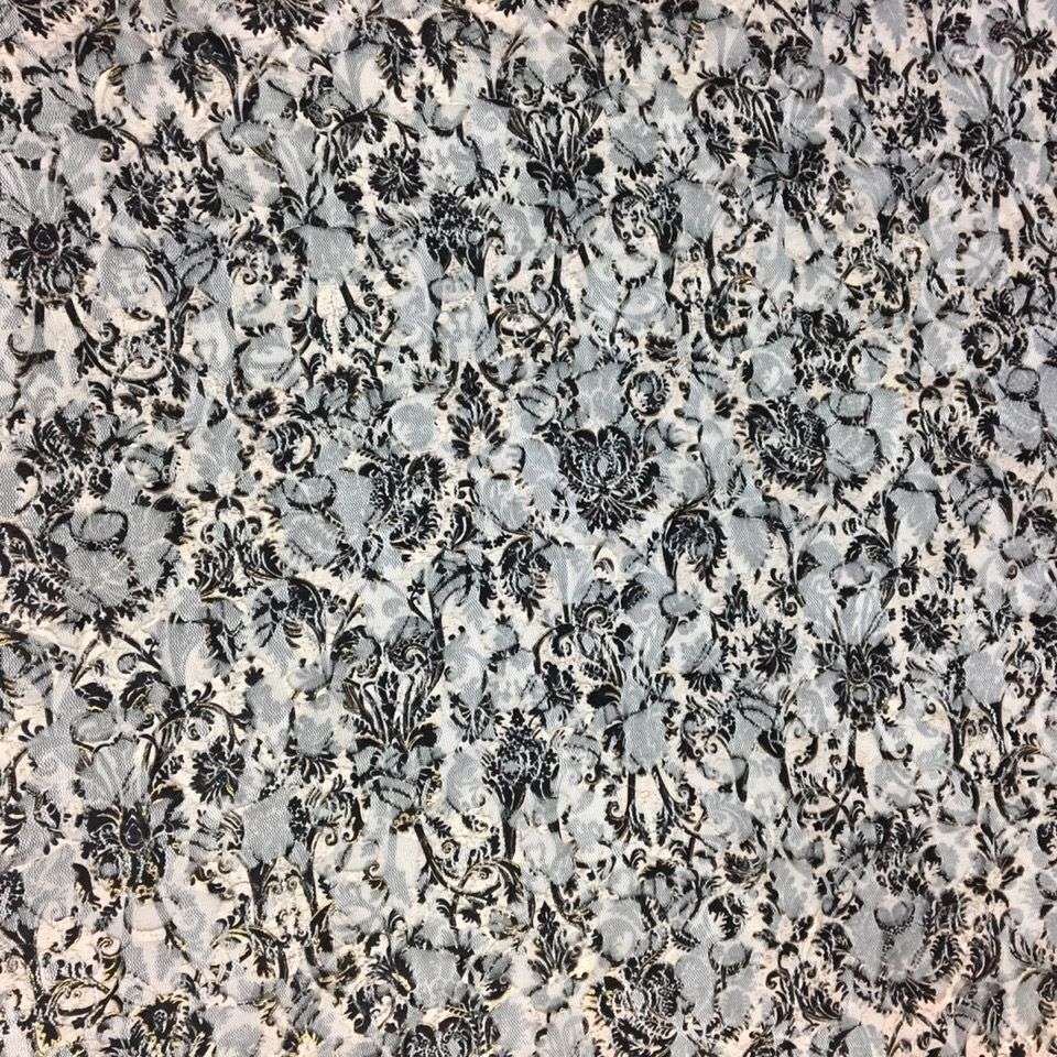 国潮民族风黑色连衣裙上衣 蕾丝印花 布料微弹微透需内衬围巾围脖泳装详情图7