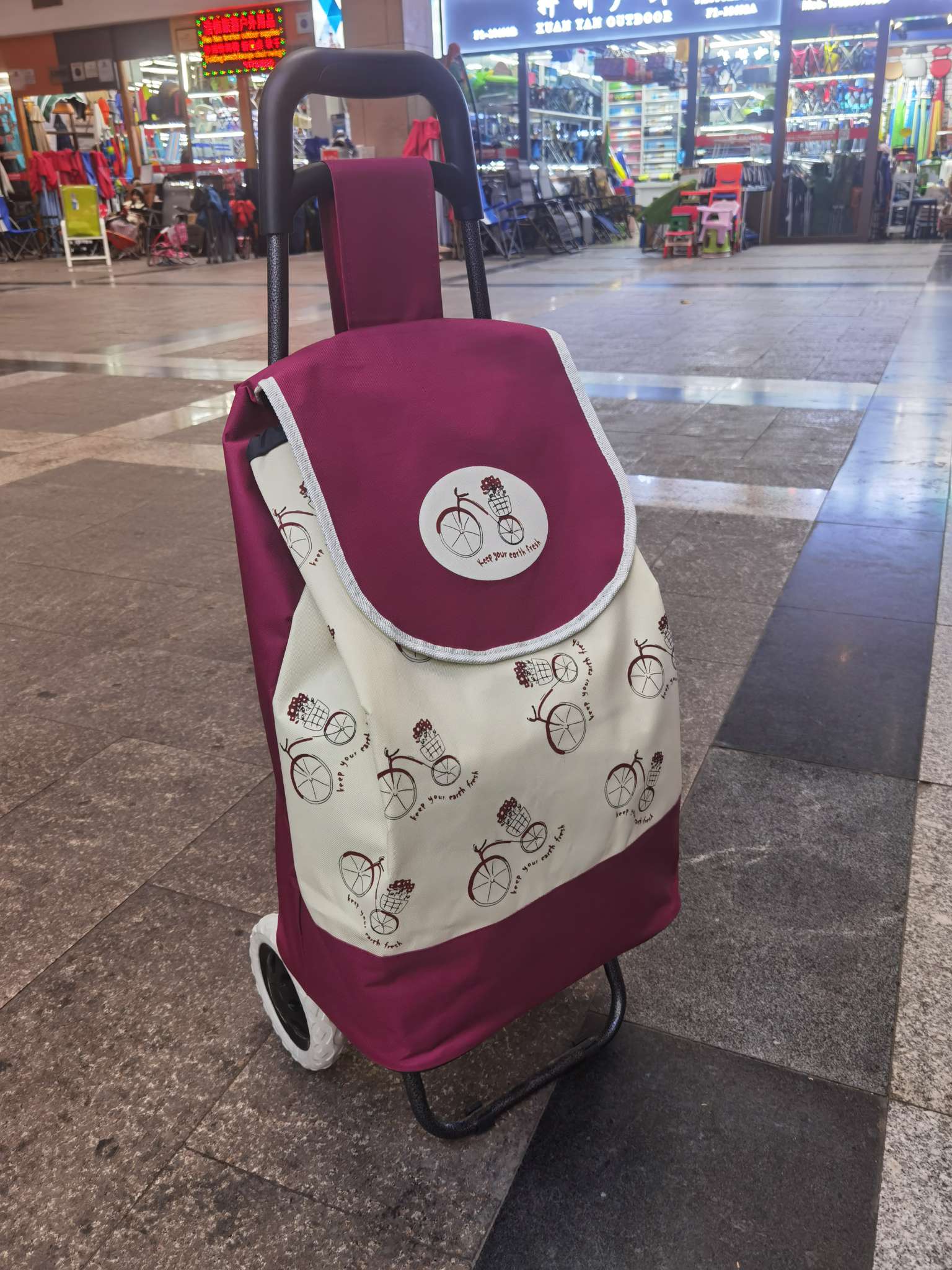 P6227 Bicycle Shopping Cart Shopping Trolley