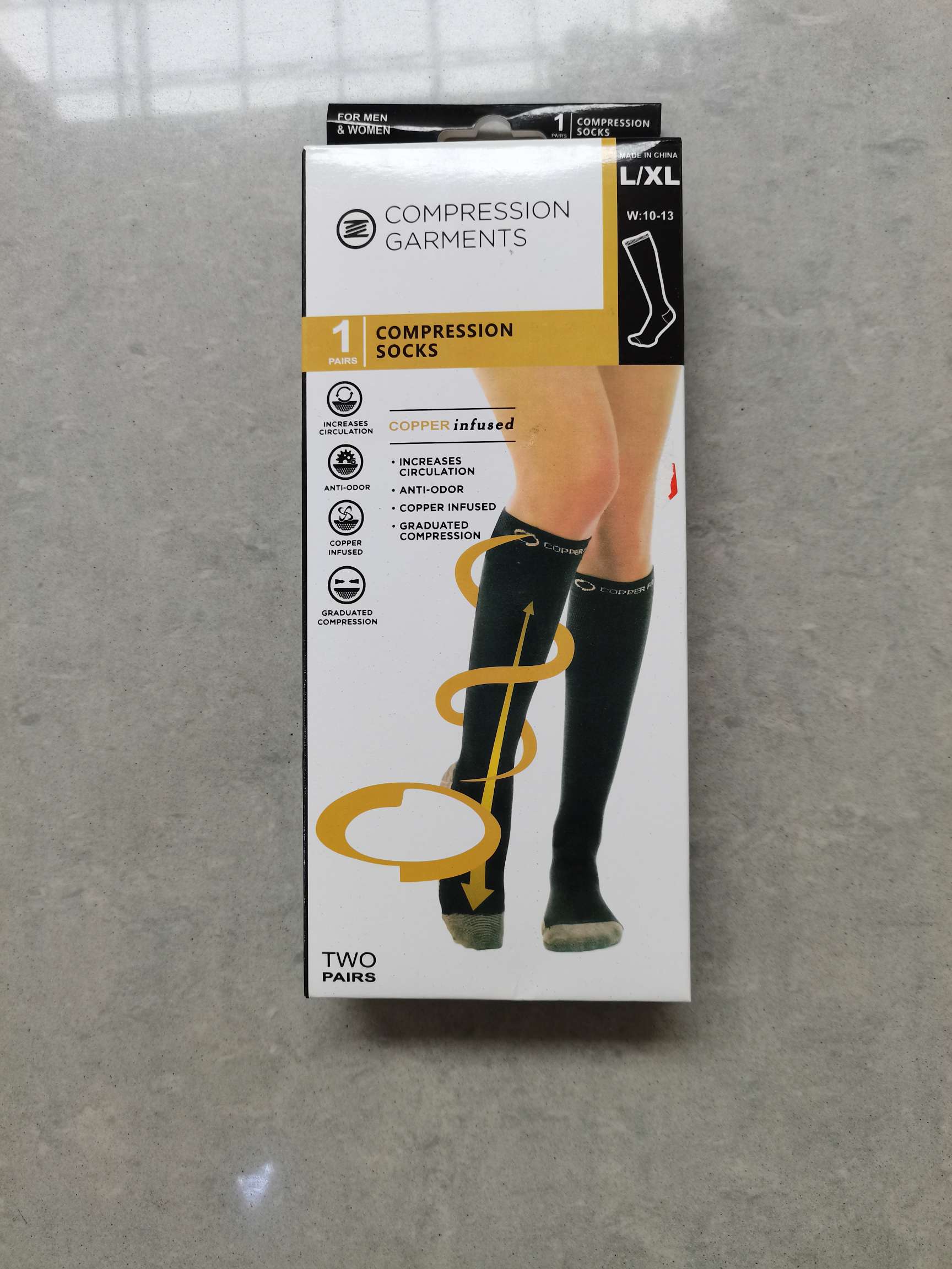 35度保暖袜户外登山滑雪袜发热袜35°恒温袜雪地圣诞袜冬包装盒子详情图6