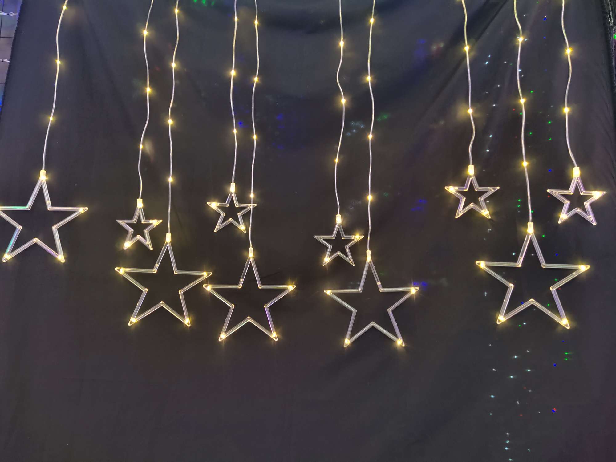10 lámparas de tubo de cuero colgantes luces de nieve cordones de luz led pequeñas luces de color luces de estrella caja de batería cordones de luz intermitente luces decorativas ins decoración de navidad al por mayor transfronteriza Specification image