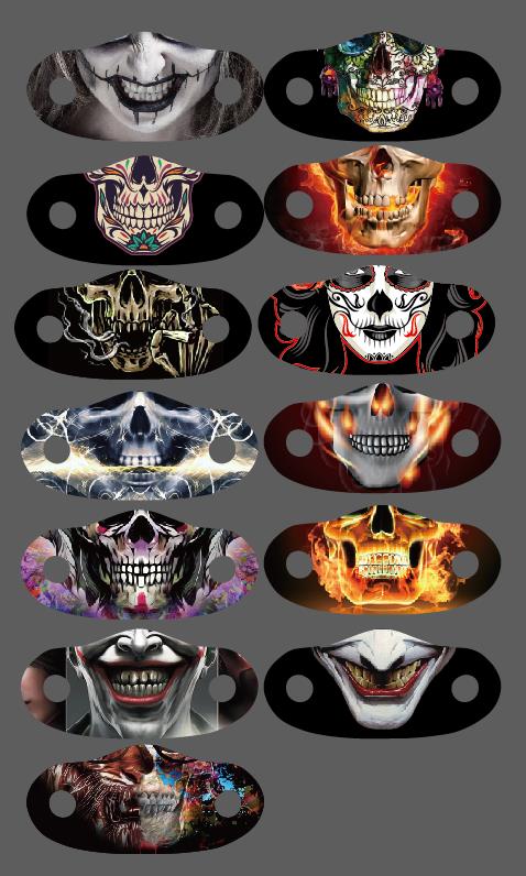 3D印花口罩【外贸专供】白底实物图