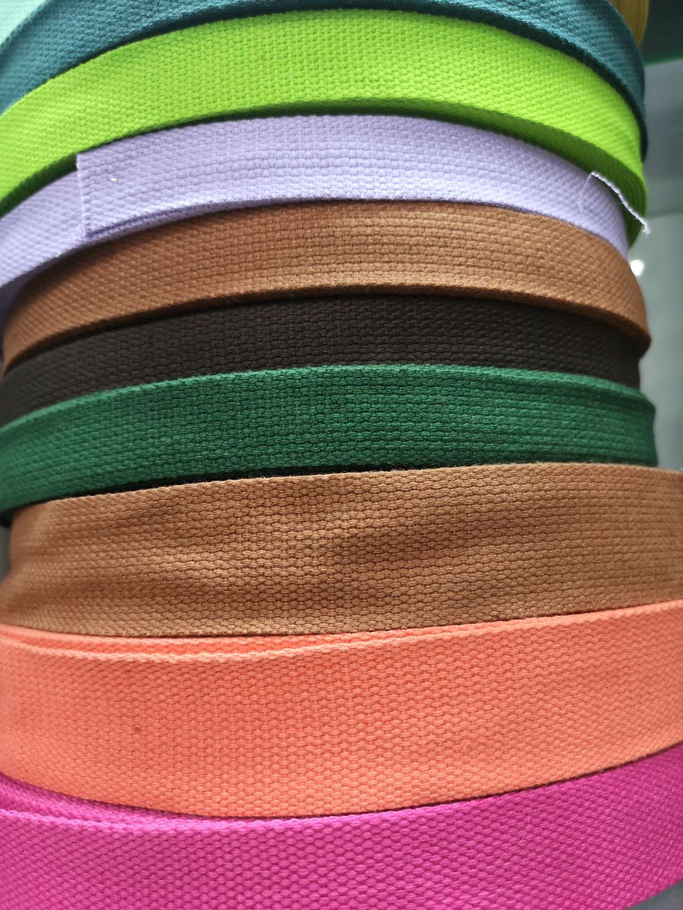 Polyester-Cotton Webbing Specification drawing