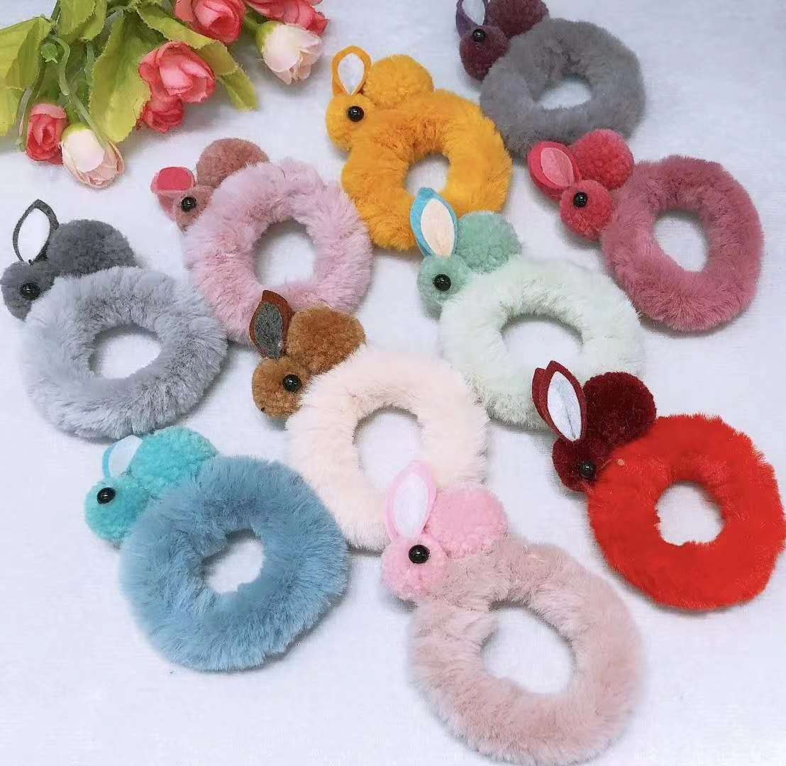 The latest Korean version of the cartoon rabbit hair ring thumbnail