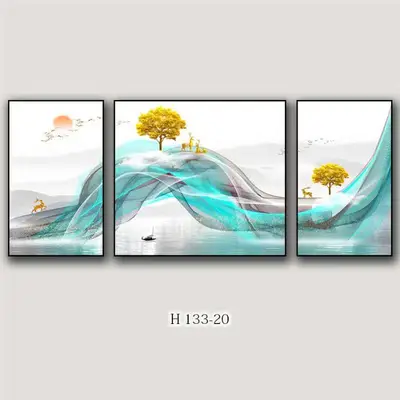 Lutong Series Of Triptych Decorative Paintings