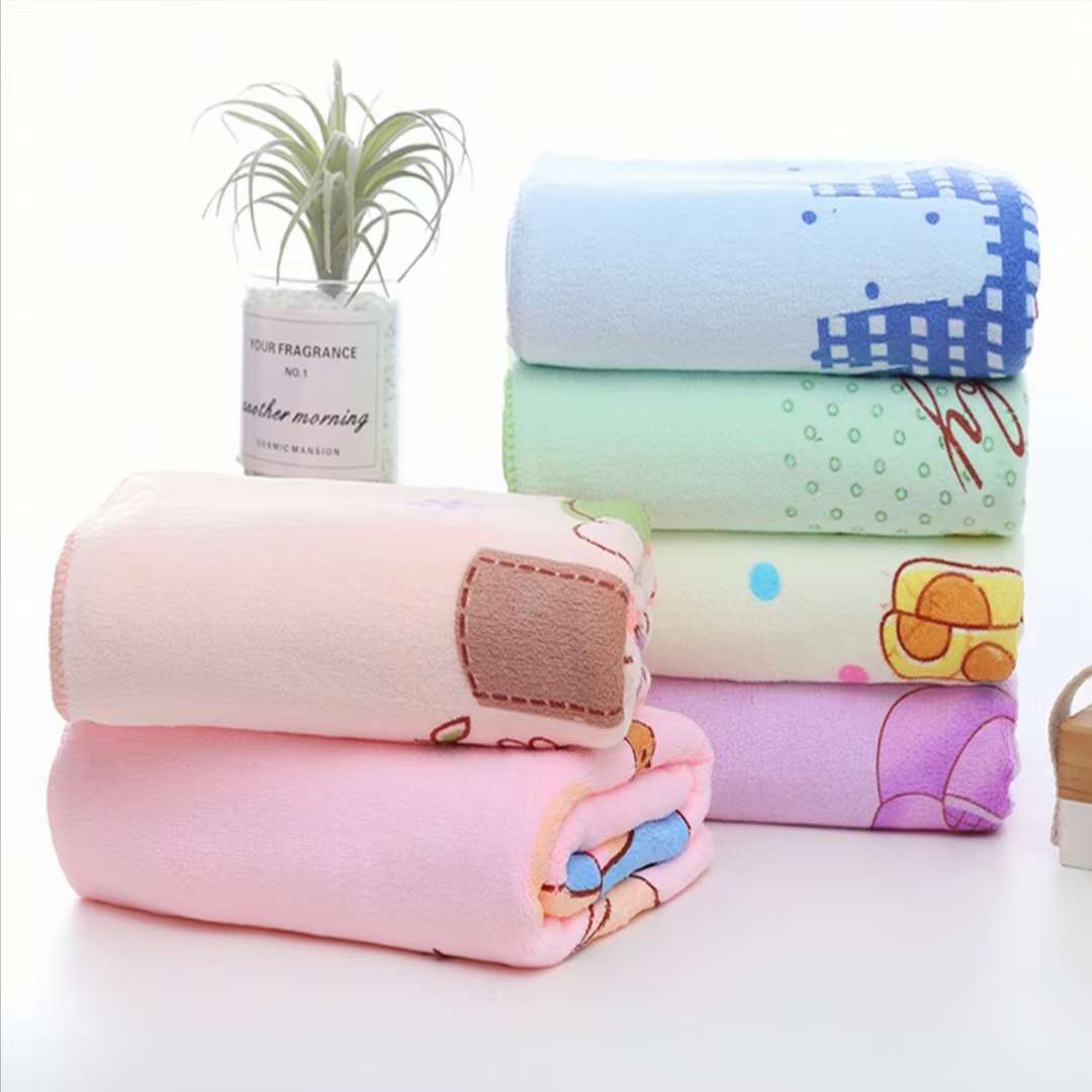 Printed bath towel Item Picture