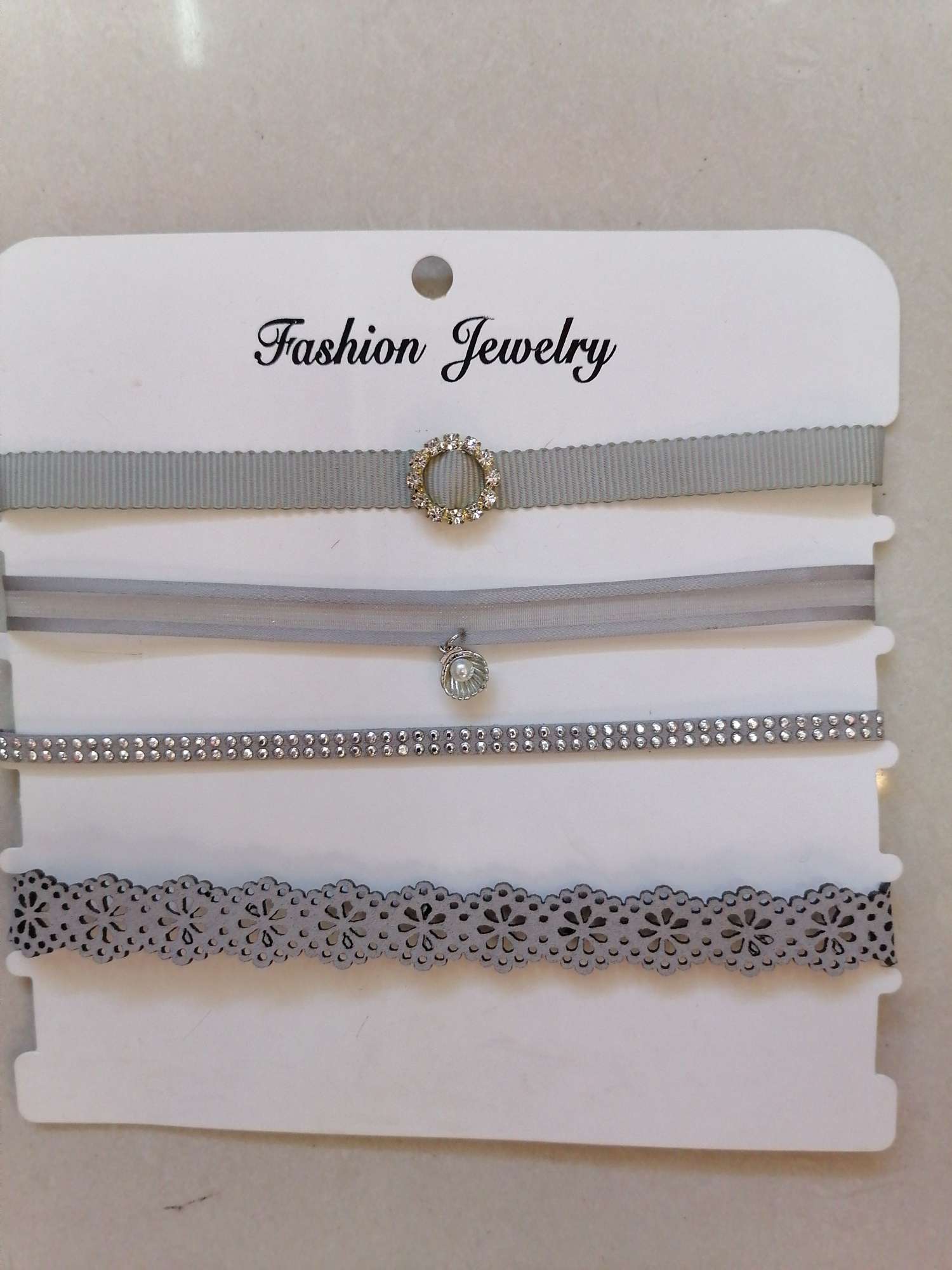 A four-piece fashion necklace set, super charming and elegant Love Heart accessories