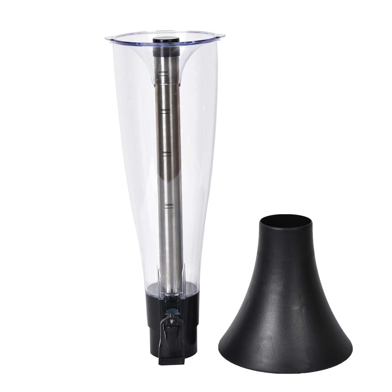 4L Stainless Steel Icicle Wine Cannon Specification drawing