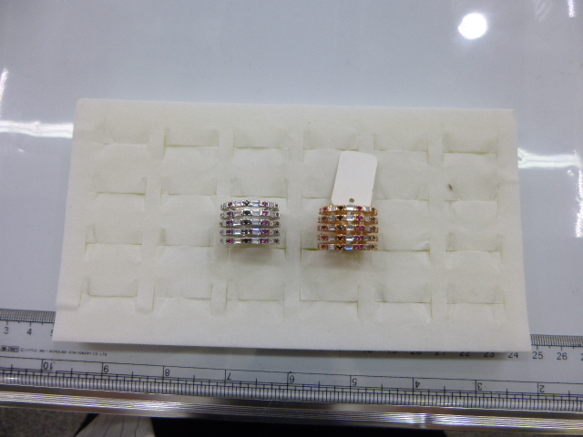 Copper set zircon ring