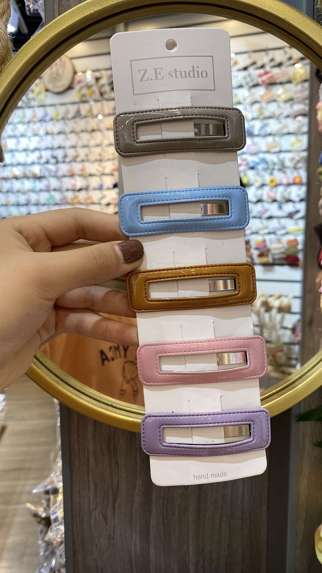 High quality BB clip in patent leather