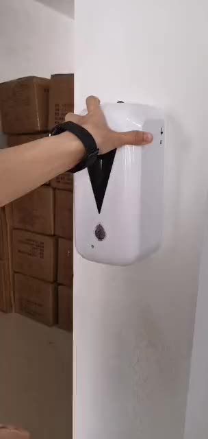 外贸大容量智能自动洗手液机器 壁挂式自动感应皂液器手部消毒机细节图