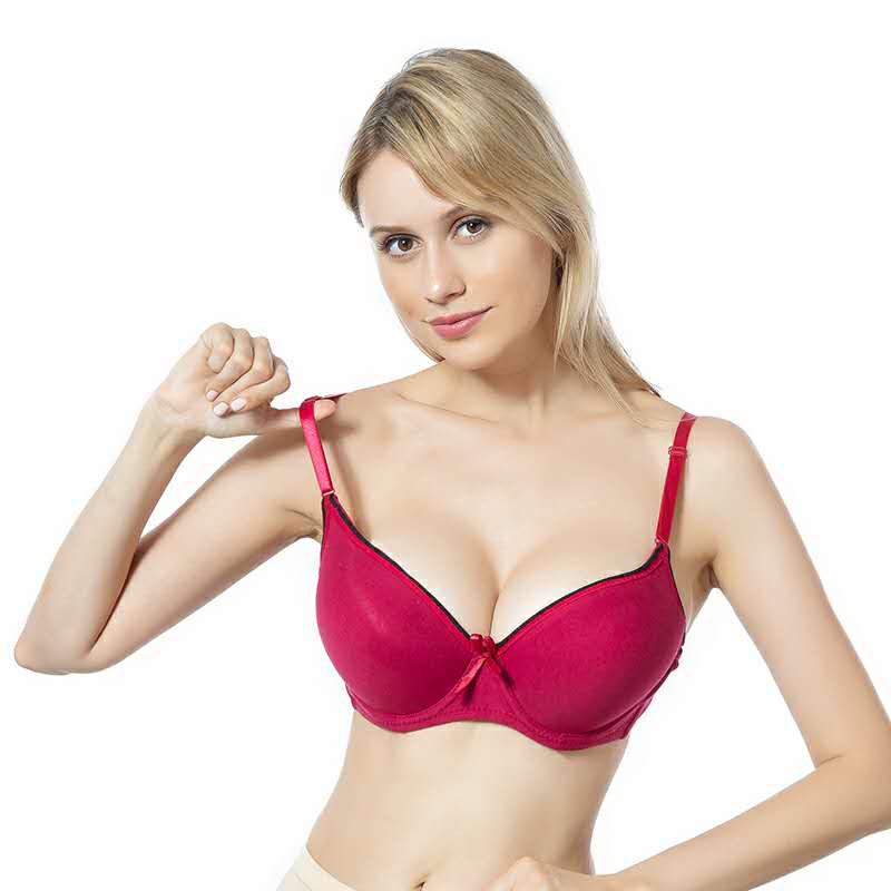 Grey Trade Bra, Cotton Shaped Bra Item Picture