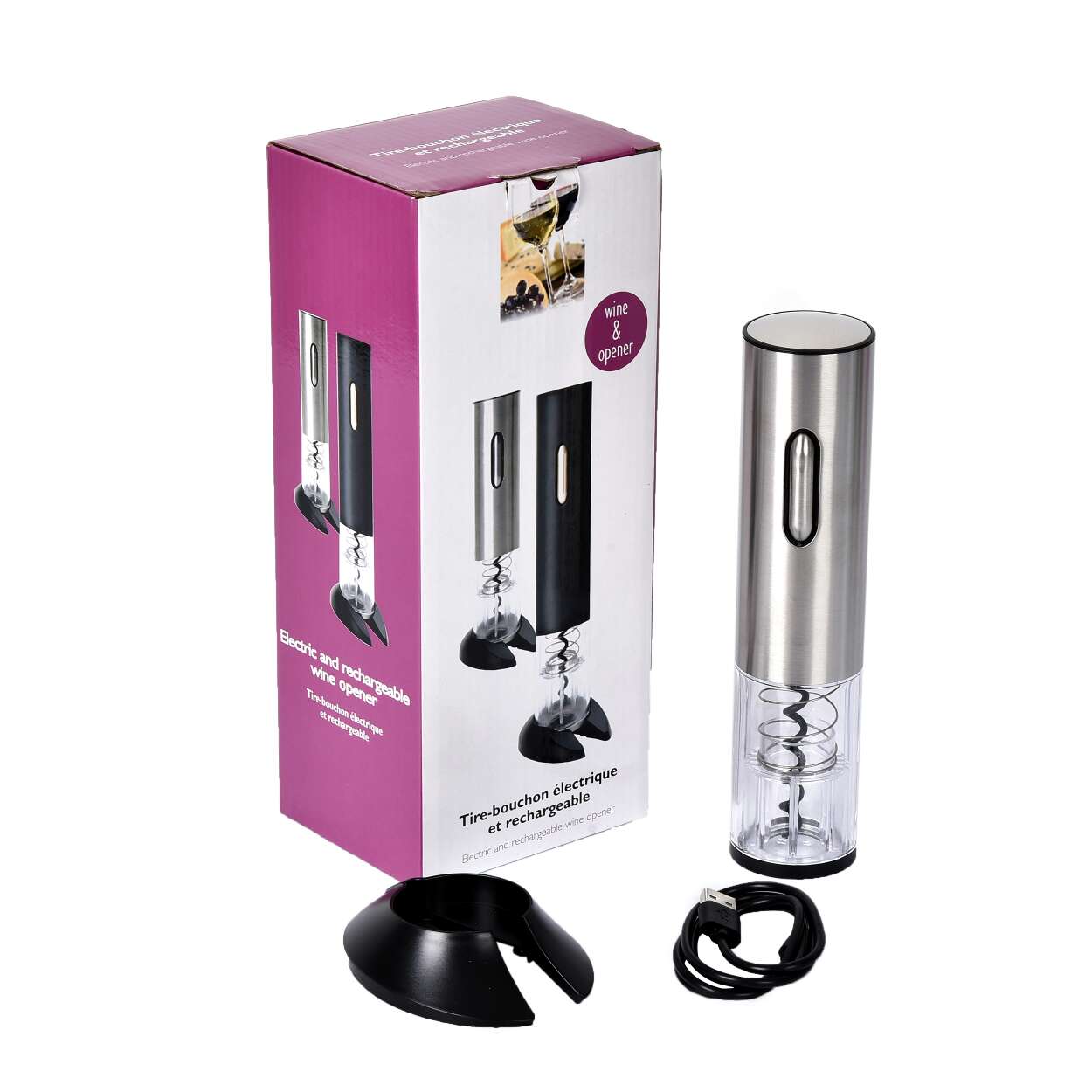 Stainless Steel Charging Bottle Opener