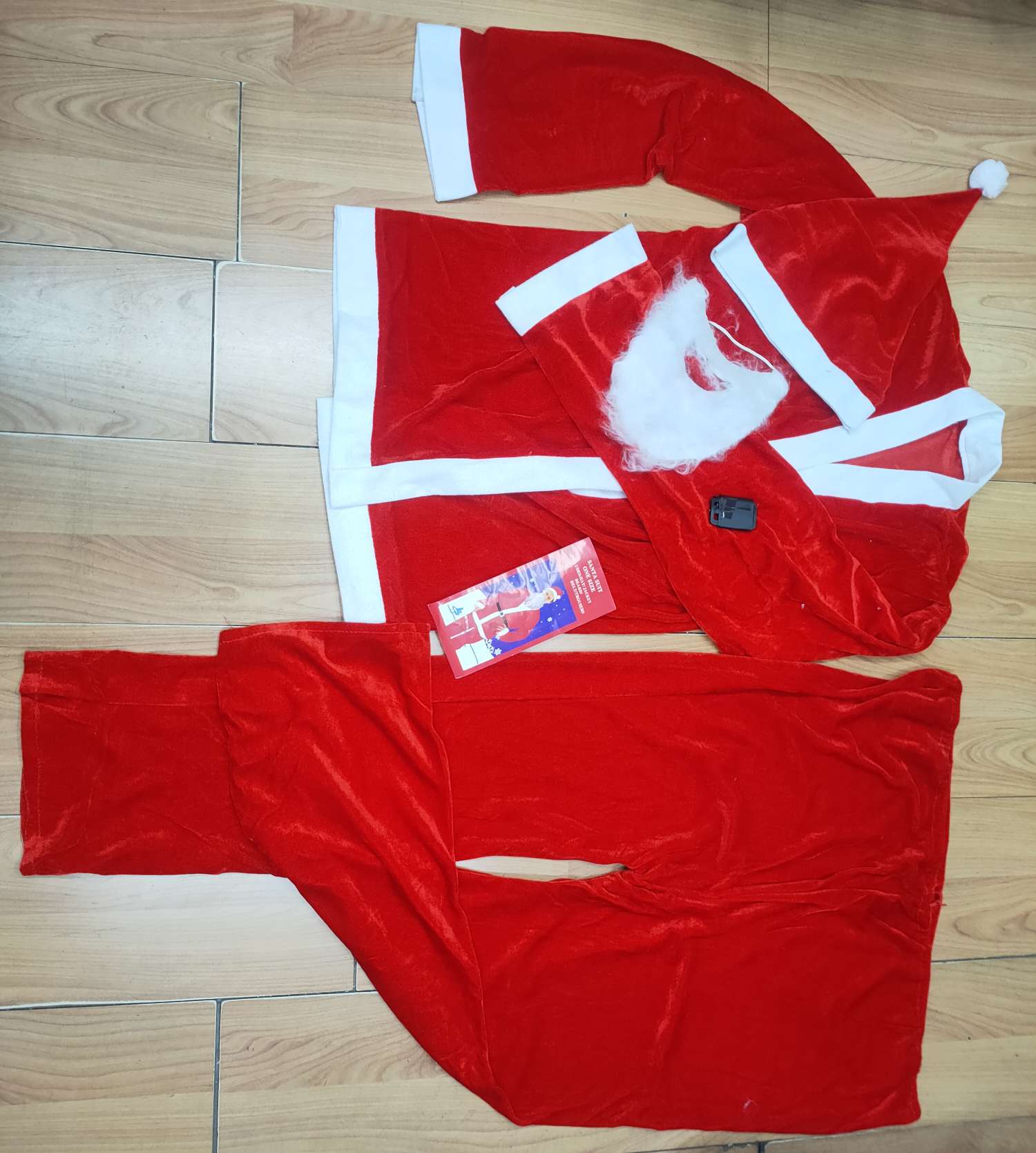 Christmas adult velvet clothes, Santa Claus clothes, performance costumes, large velvet clothes, children's clothes 11 pic 1