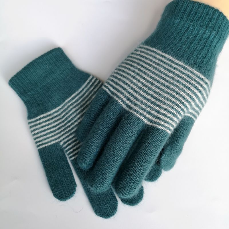 23年时尚经典款式针织毛线手套保暖手套针织手套学生手套详情图1