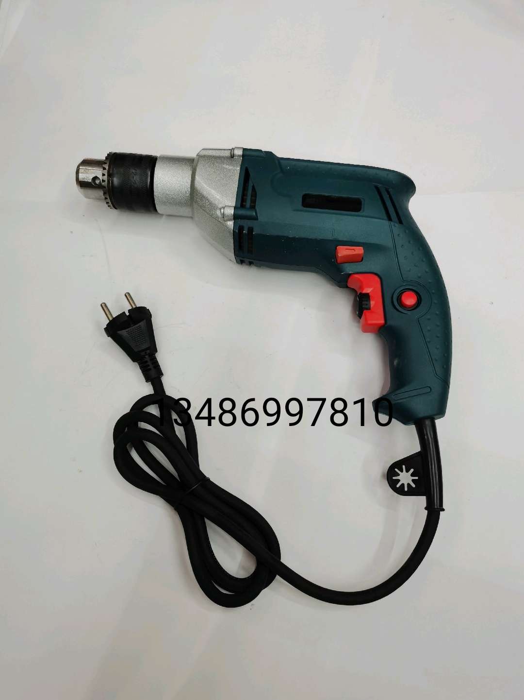Hammer drill hand Electric drill Hardware tools Drill Electric tools Set of tools Specification drawing