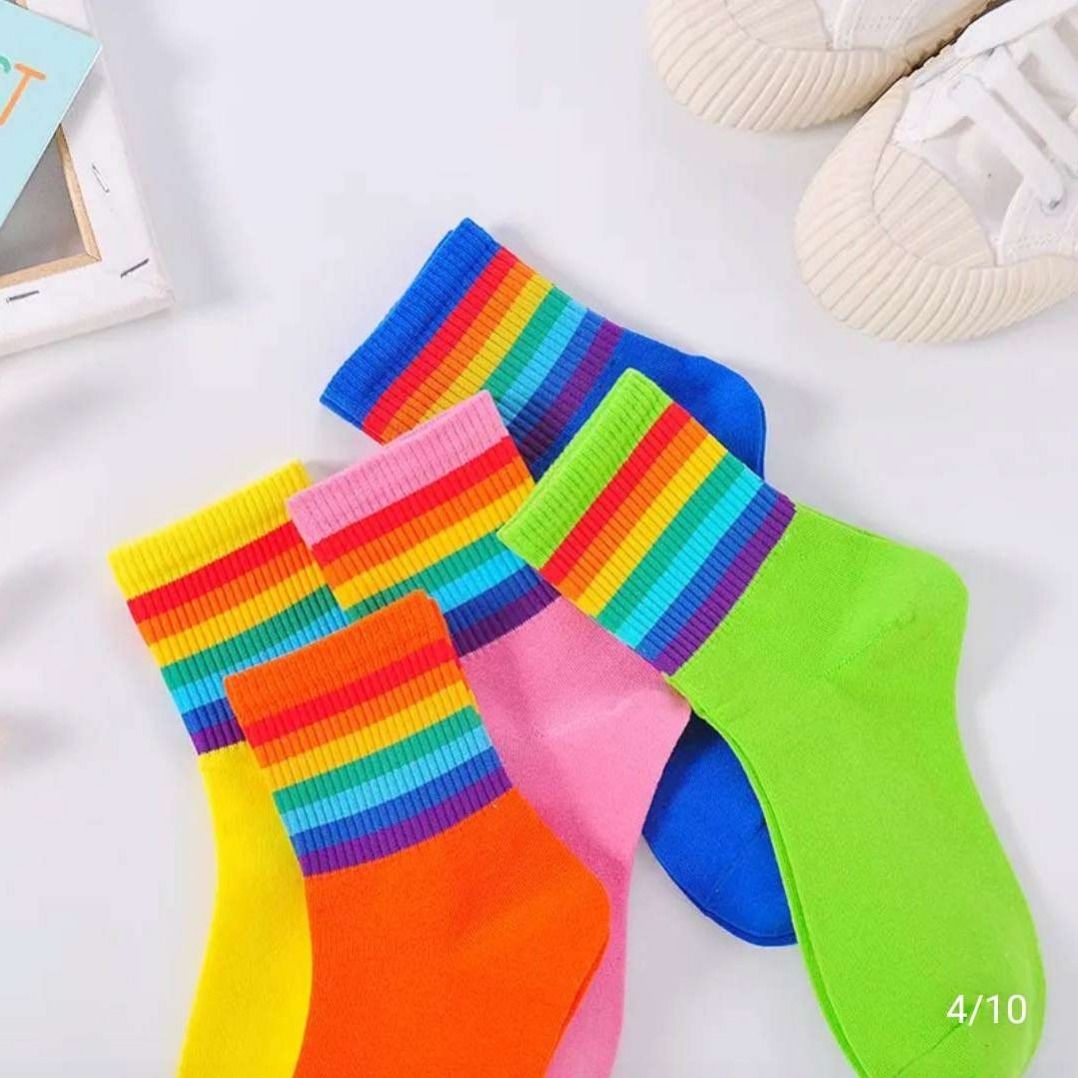 彩虹袜详情图1