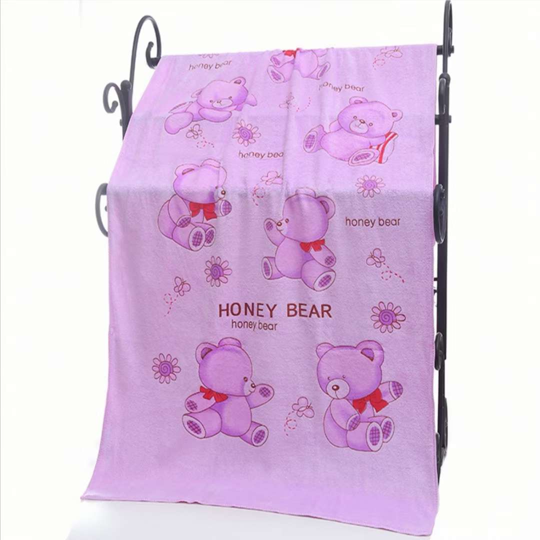 Printed bath towel
