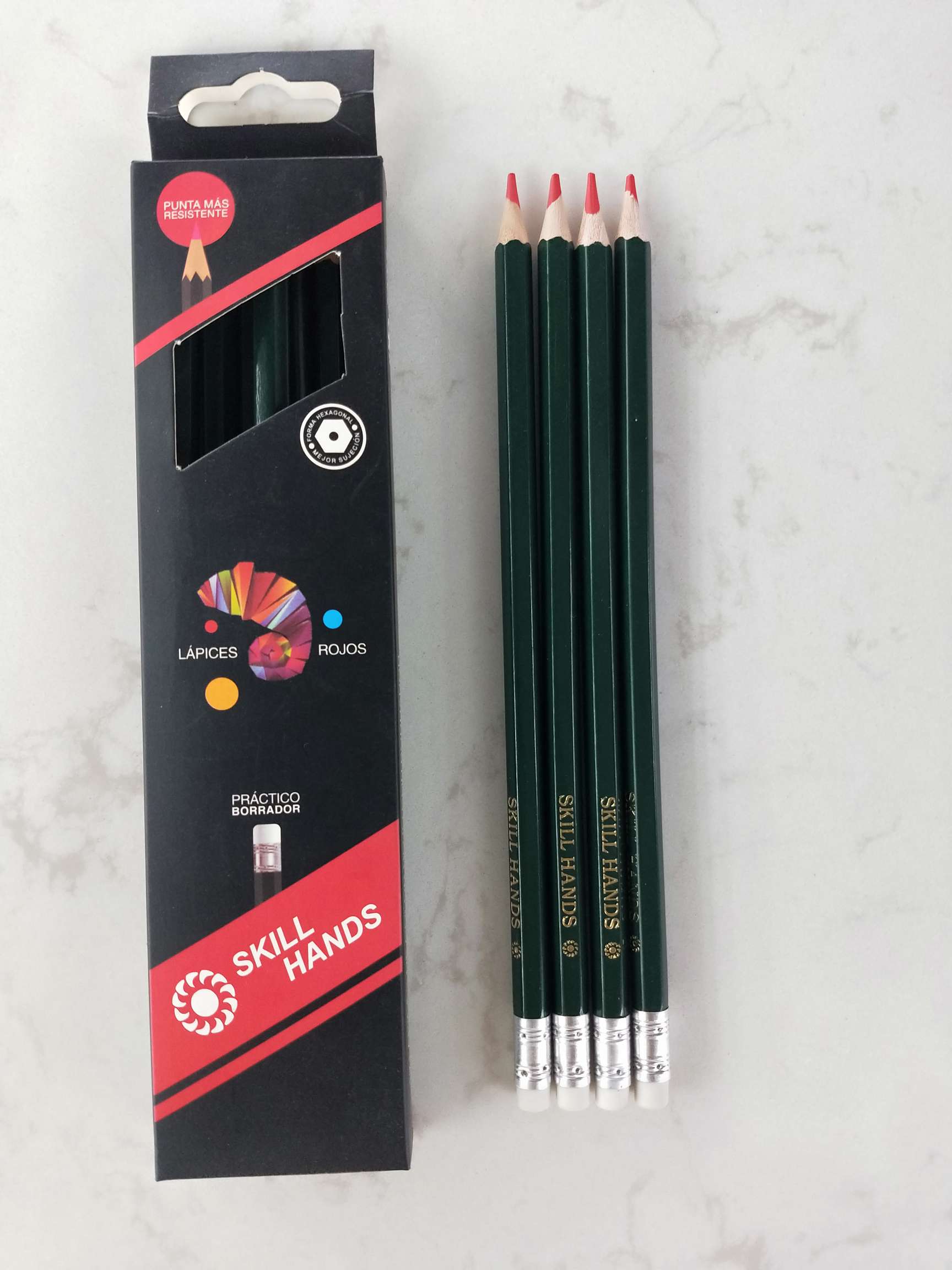 红心铅笔，红芯打稿笔