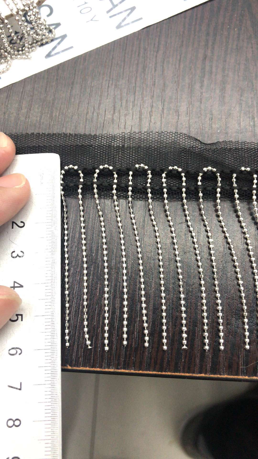 Metal Chain Fringe Chain Bead Chain Length Specifications Can Be Customized Specification drawing