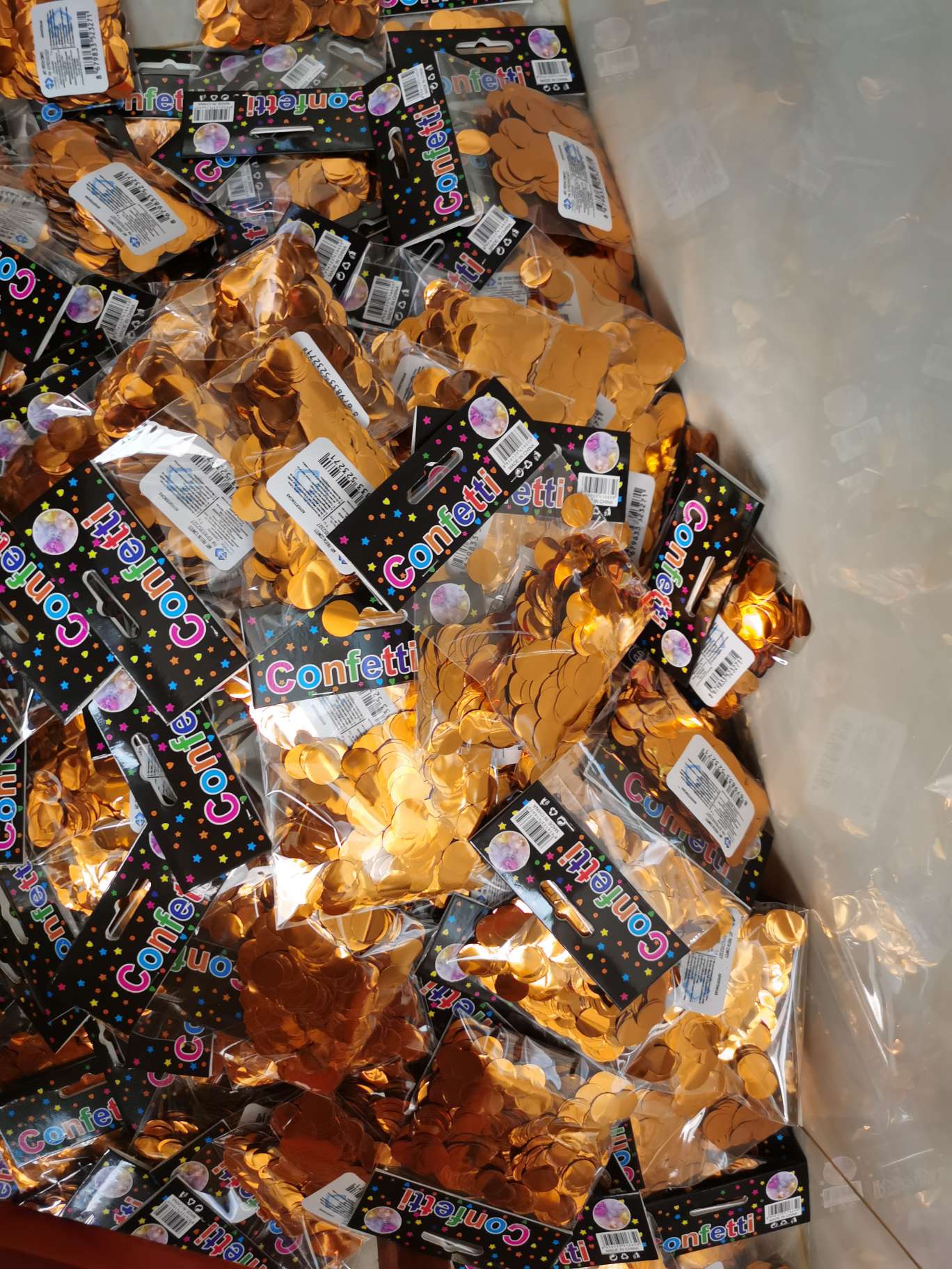 500克圆形铝箔亮圆片 气球金银色波波球填充亮片气球装饰纸屑