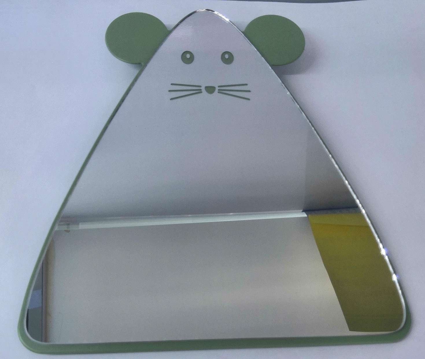 萌物老鼠金属台镜。细节图