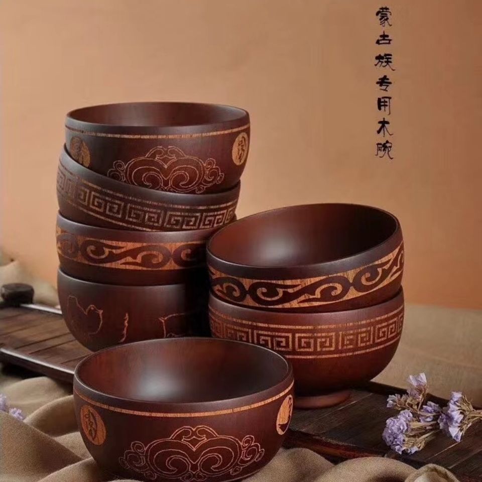 蒙藏内蒙古民族风酸枣木碗奶茶碗成人家用09-56详情6
