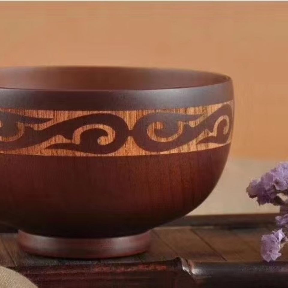 蒙藏内蒙古民族风酸枣木碗奶茶碗成人家用09-56详情2