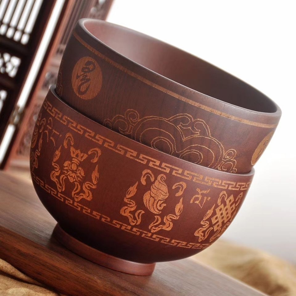 蒙藏内蒙古民族风酸枣木碗奶茶碗成人家用09-56详情5
