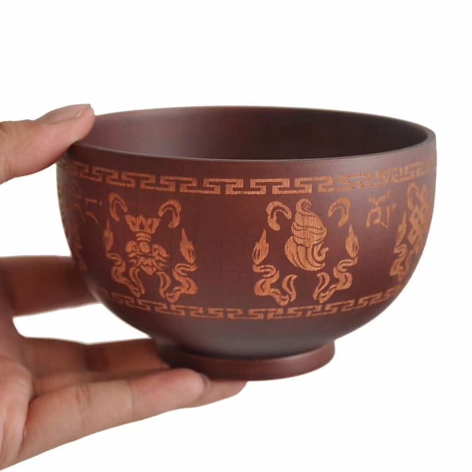 蒙藏内蒙古民族风酸枣木碗奶茶碗成人家用09-56详情7