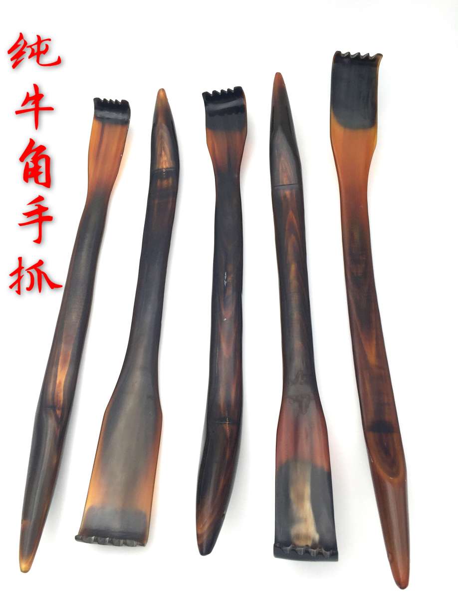 蒙藏天然牛角不求人痒痒挠 老人抓背经络按摩家用按摩锤抓痒器34-67详情3