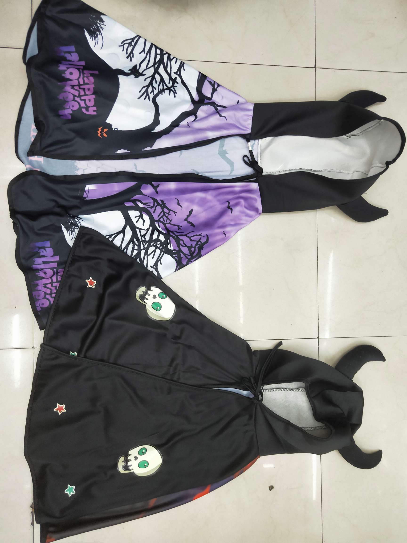 Halloween children's printed cape