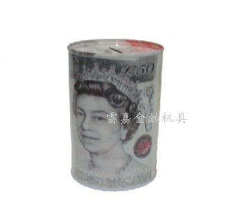 只进不出铁皮存钱罐收纳盒储蓄罐详情图2