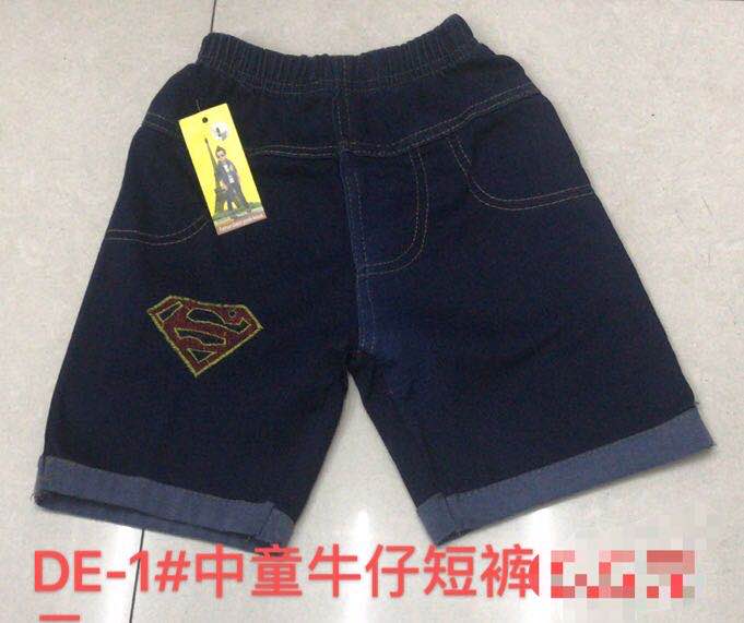 牛仔中童短裤