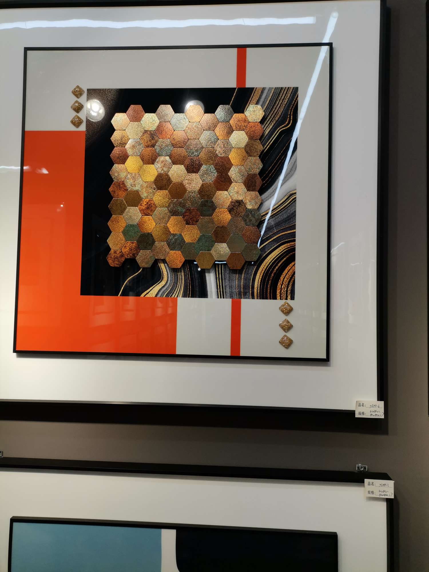 铜版实物装饰画居家玄关装饰画新款3装饰画