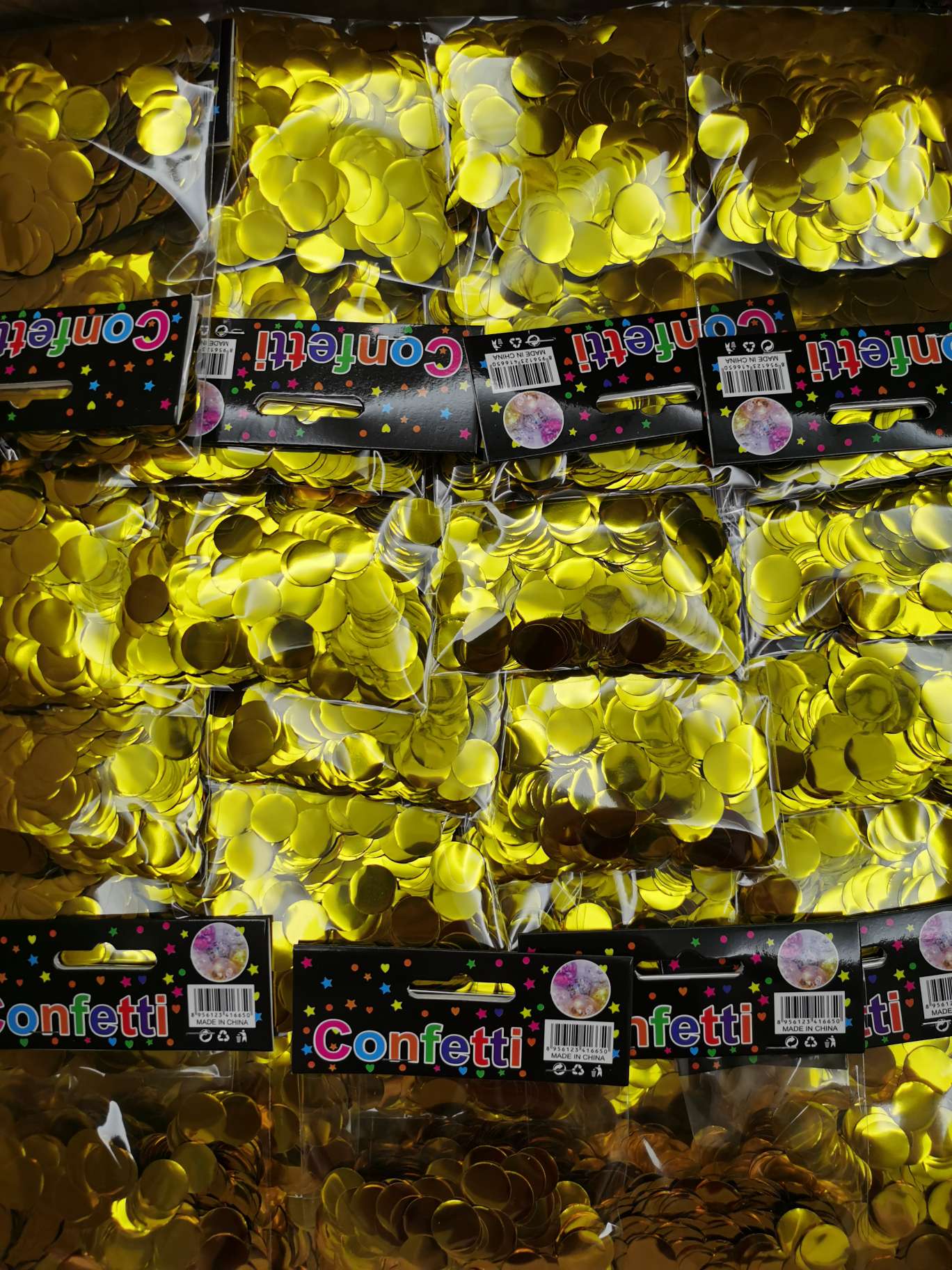 500克圆形铝箔亮圆片 气球金银色波波球填充亮片气球装饰纸屑