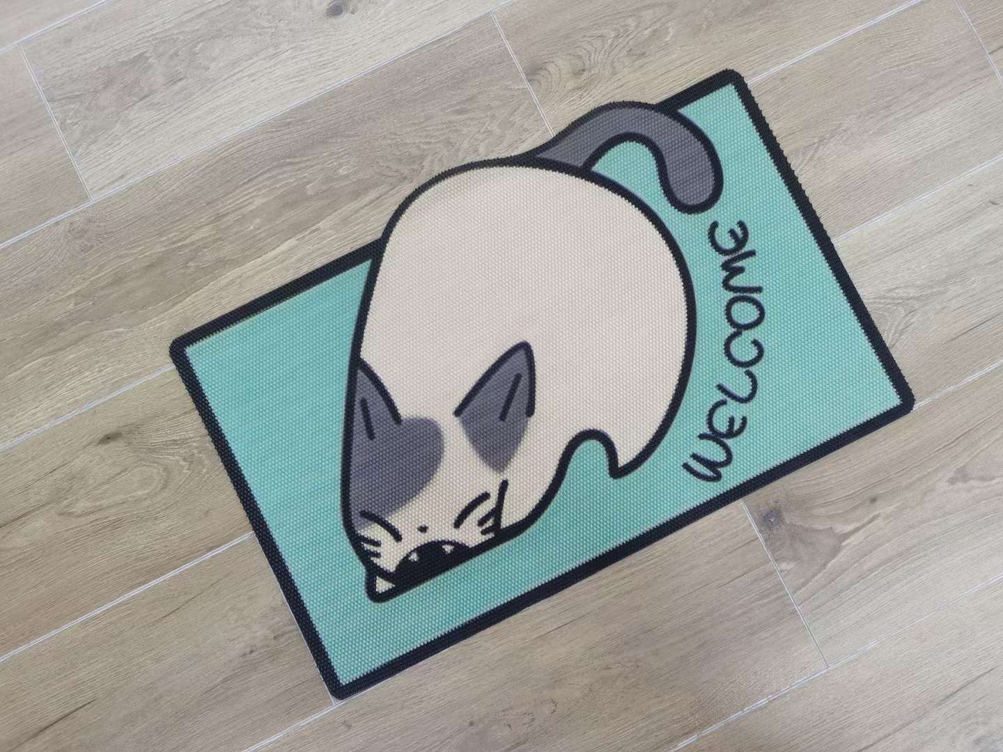 Special-Shaped Sharp-Toothed Floor Mat Application Scenario