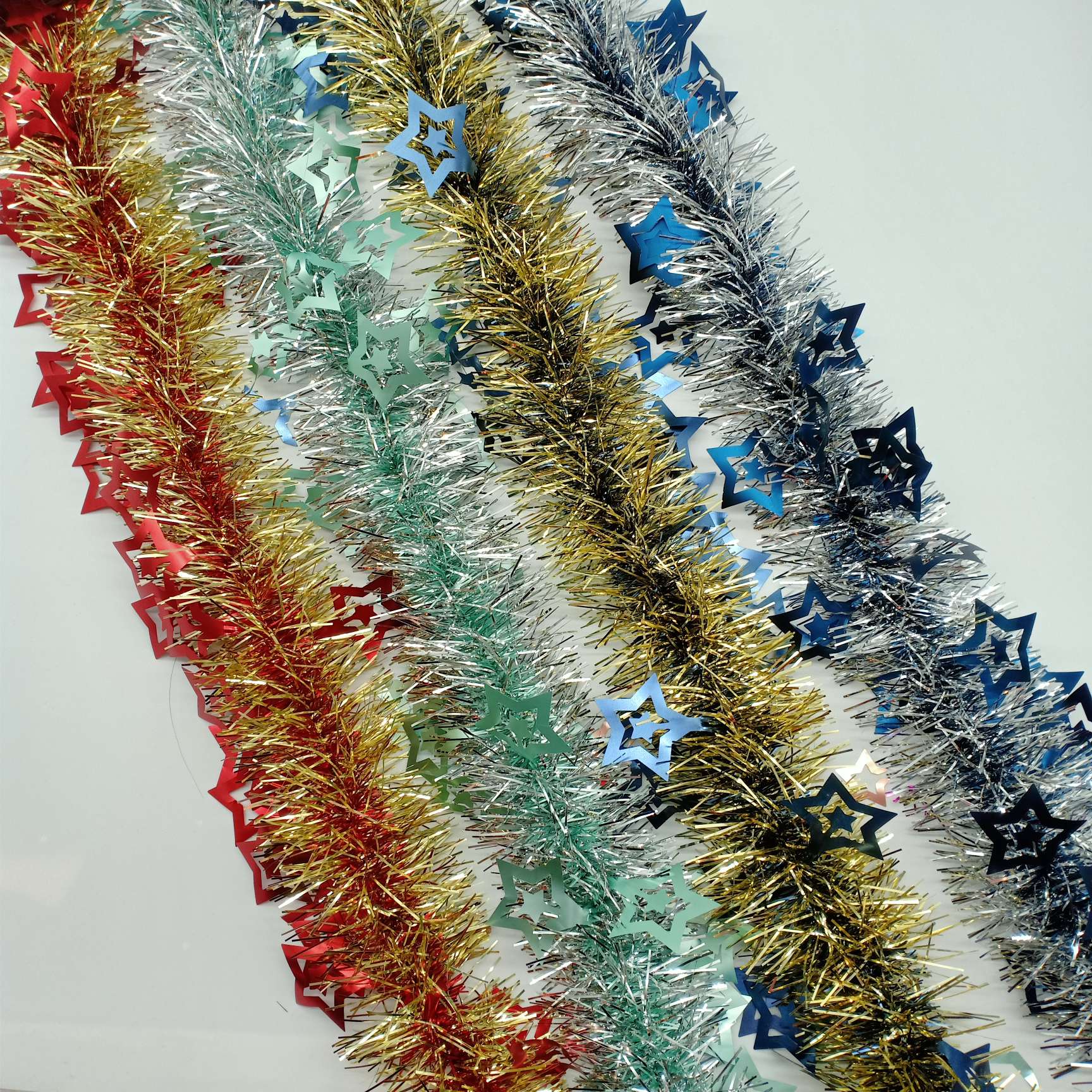 Christmas decorations with festive ribbons......." details Picture