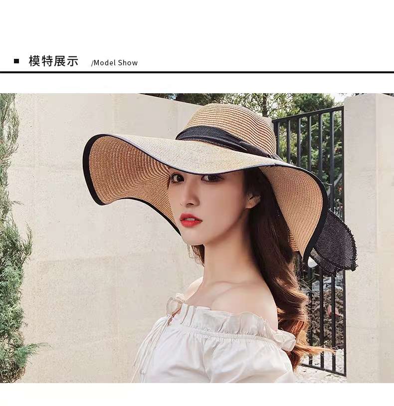 A Straw Hat With A Large Brim Application Scenario