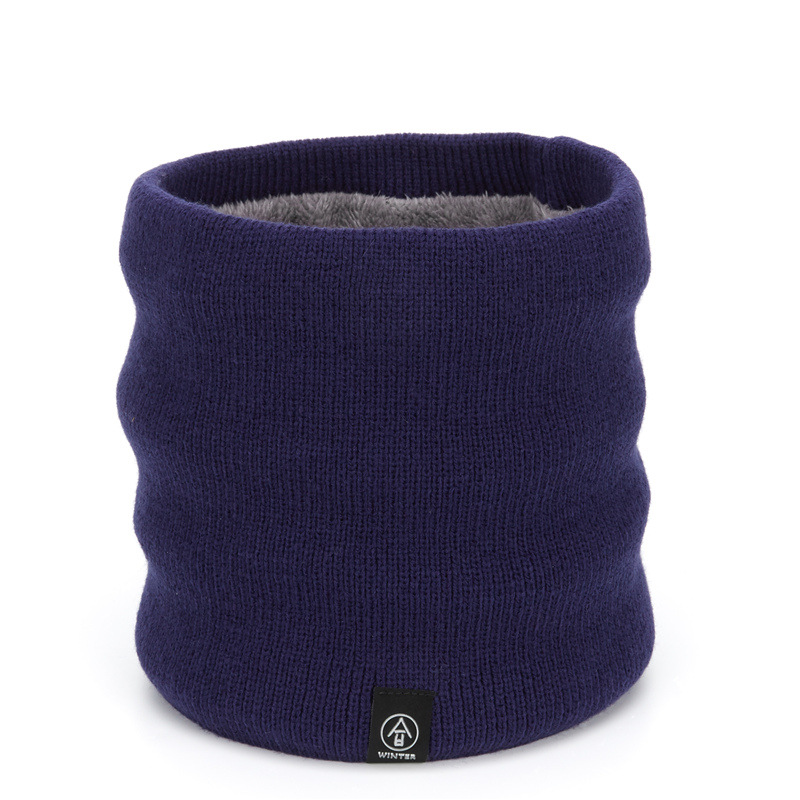 Wholesale and customization of Korean-style autumn and winter fleece and thickened scarves, fashionable and versatile woolen knitted scarves with fleece warmth detail image 2