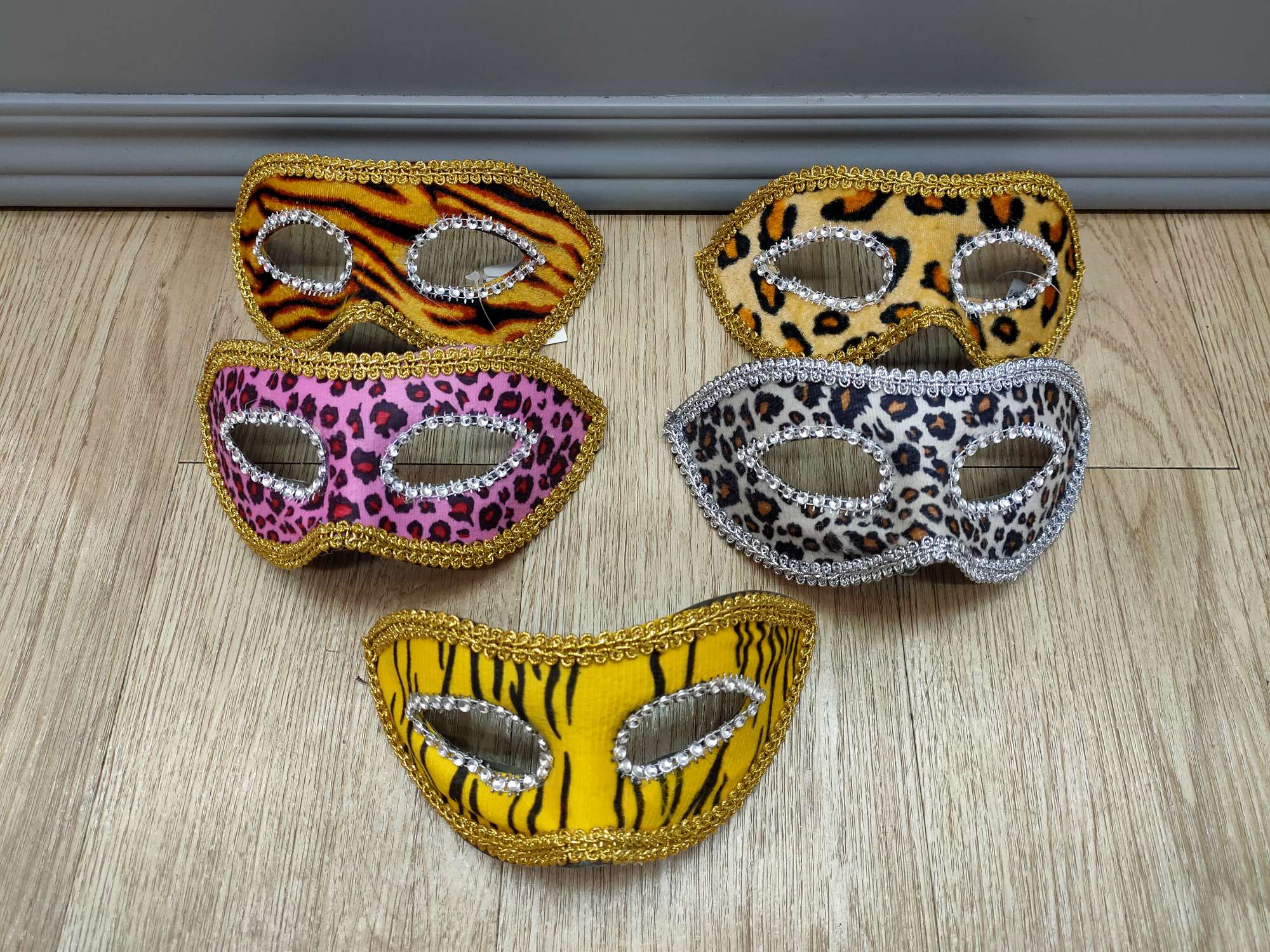 豹纹贴布面具