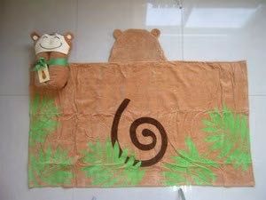 Children's pure cotton printed cape details Picture