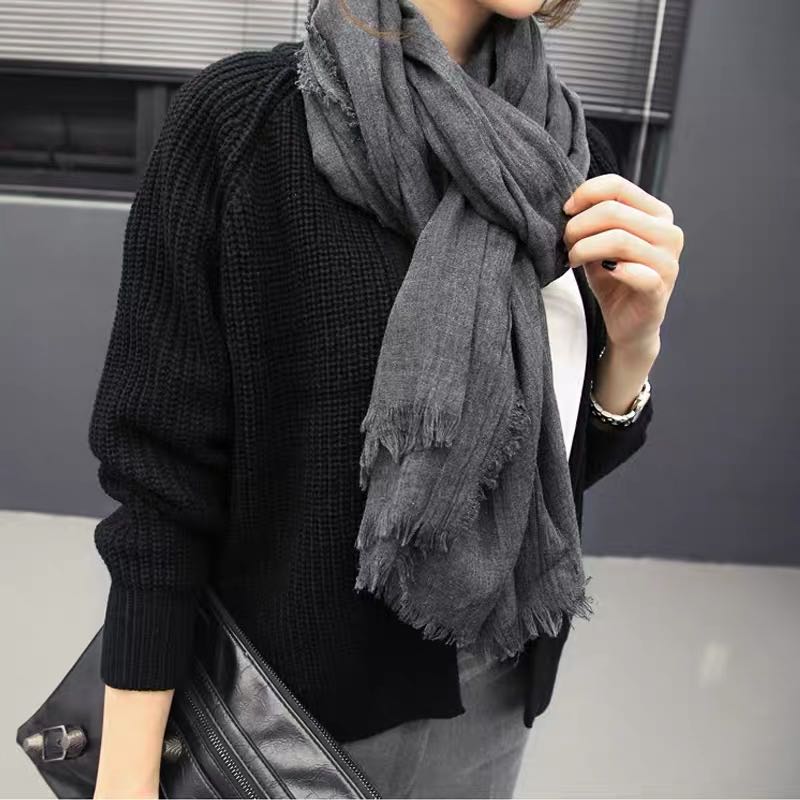 Exquisite Korean scarf display