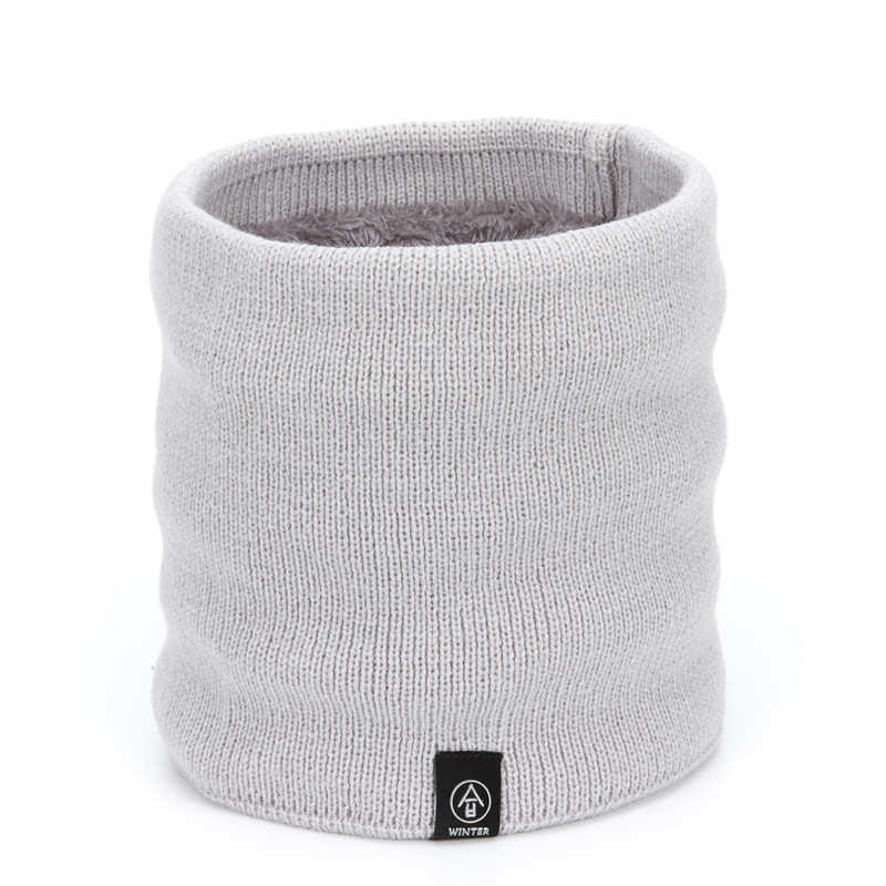 Wholesale and customization of Korean-style autumn and winter fleece and thickened scarves, fashionable and versatile woolen knitted scarves with fleece warmth detail image 7
