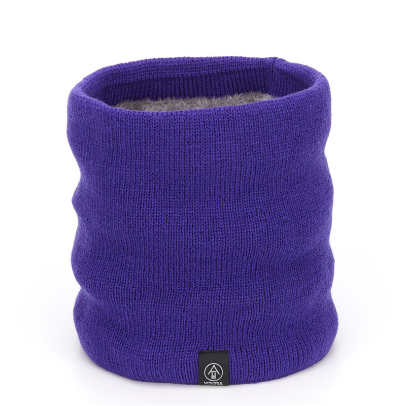 Wholesale and customization of Korean-style autumn and winter fleece and thickened scarves, fashionable and versatile woolen knitted scarves with fleece warmth detail image 11
