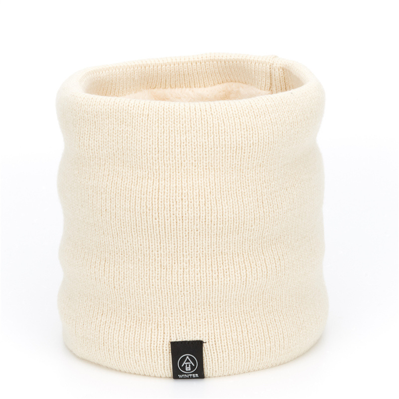 Wholesale and customization of Korean-style autumn and winter fleece and thickened scarves, fashionable and versatile woolen knitted scarves with fleece warmth detail image 8