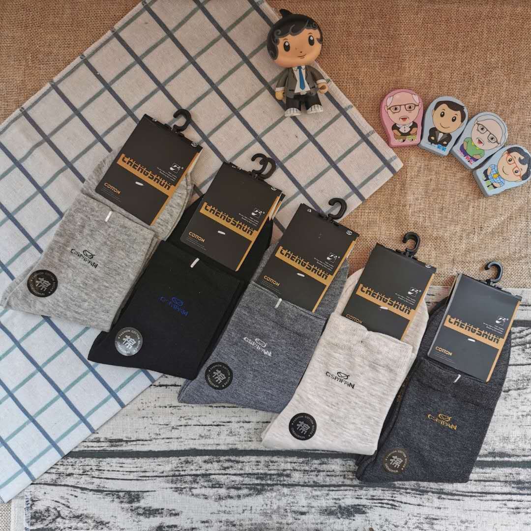 涤棉地摊袜子 户外休闲男祙 跑量款商务袜子 外贸男袜详情图7